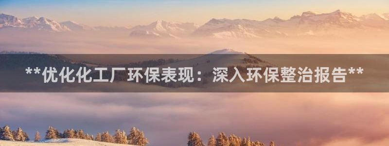 亿万先生客服：**优化化工厂环保表现：深入环保整治报告**