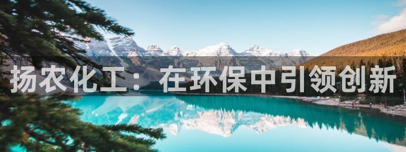 亿万讲什么：扬农化工：在环保中引领创新