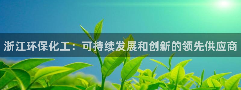 亿万先生手机版入口在哪看：浙江环保化工：可持续发展和创新的领先供应商