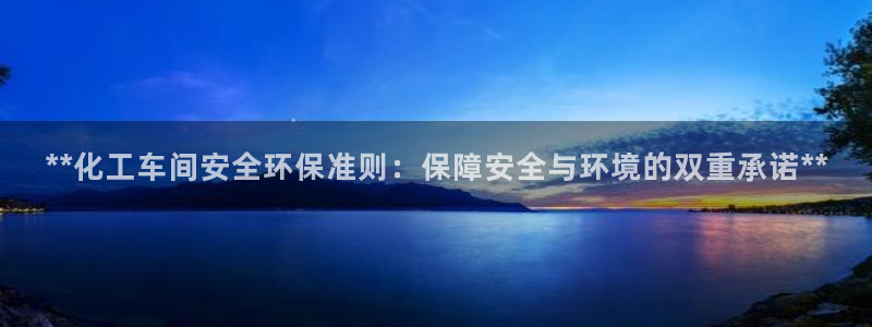 亿万app：**化工车间安全环保准则：保障安全与环境的双重承诺**