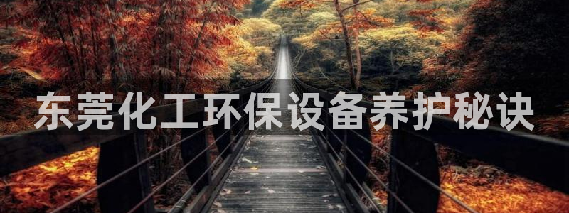 亿万先生手机版入口在哪下载：东莞化工环保设备养护秘诀